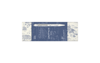 Limited Edition BallPoint Caran D'ache 849 Toile de Jouy wit