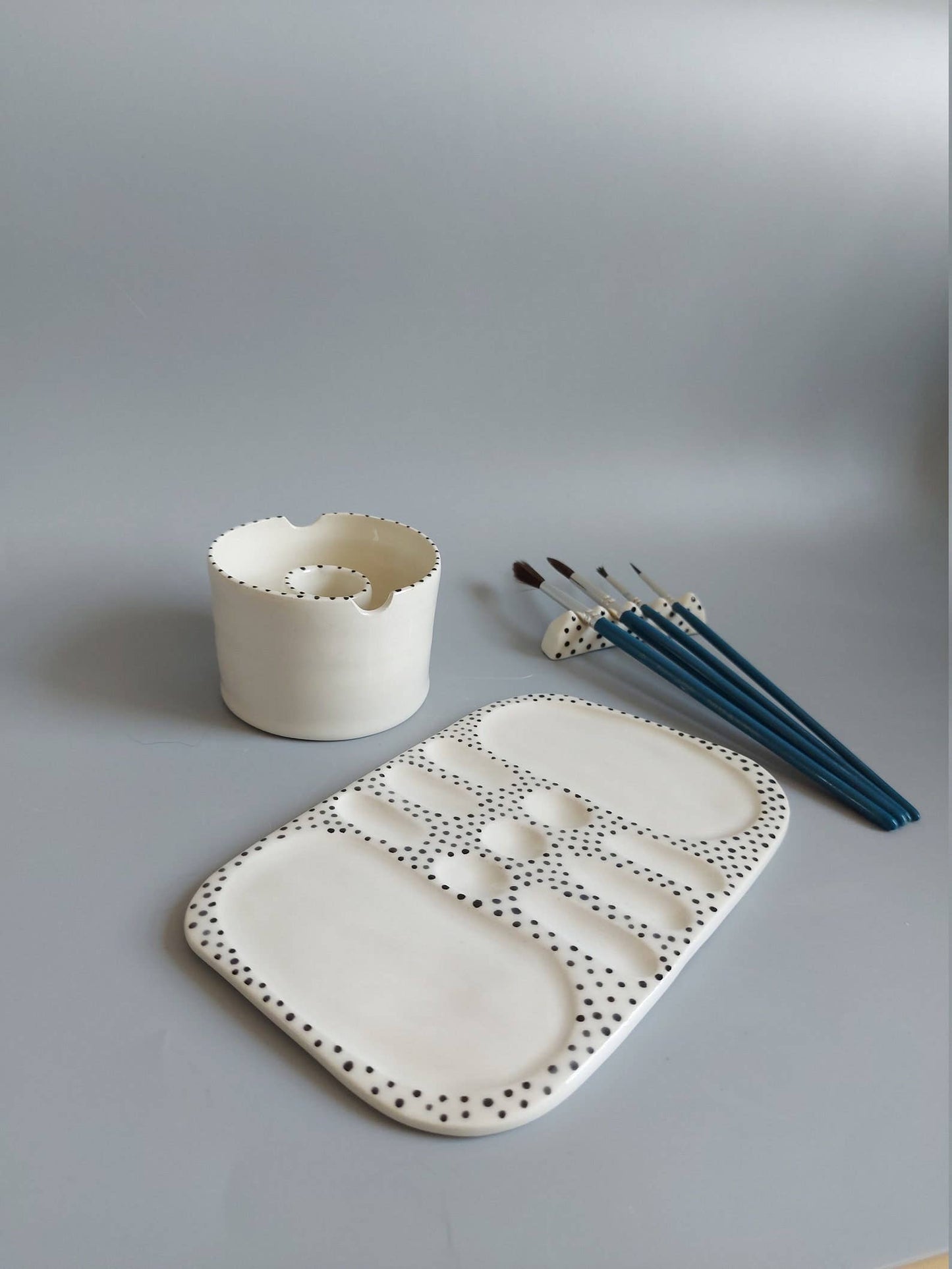 Artiestenset, Keramisch verfpalet, Aquarelpaletset Muddy Ceramic