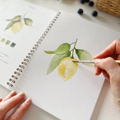 Aquarelverf werkboek - Fruit - emily lex studio watercolor workbook