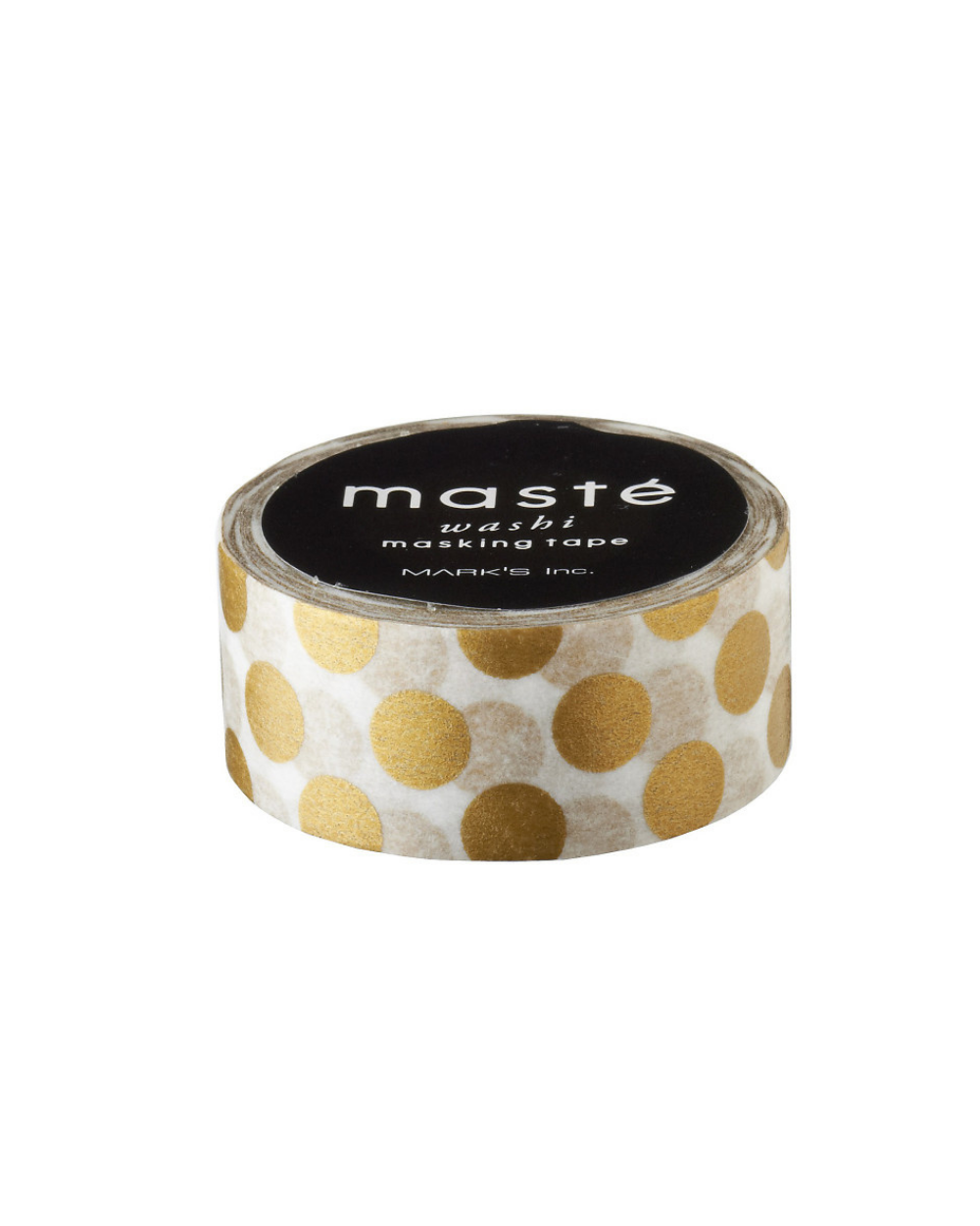 Washi tape Masté katten wit met gouden stippen