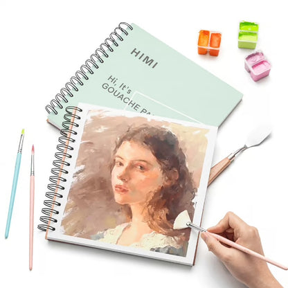 HIMI Gouache Set Pad  21,6 x 26.6 cm  50 vellen 160 g roze