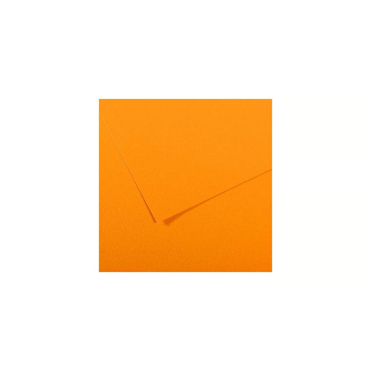 10 vel 160 grs Mi-Teintes gekleurd papier, no 553 geel oranje 50x65cm