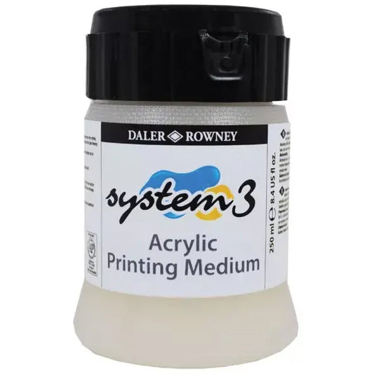 Zeefdruk vertragend acrylic printing medium, Rowney 250ml