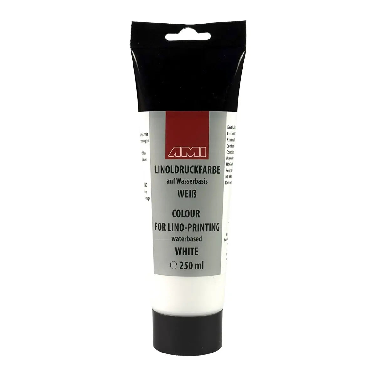 Ami Linodruk inkt Wit 250ml op waterbasis