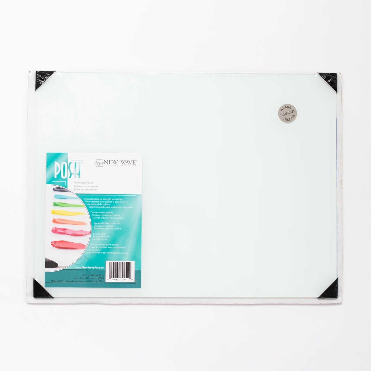 Glazen Palet Wit 30X40cm Masterson