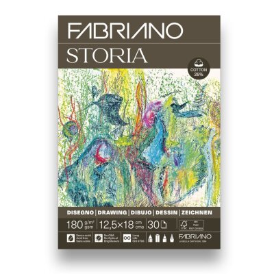 Fabriano Storia tekenpapier 31x41 cm 180 g/m2 25% katoen 30 vel