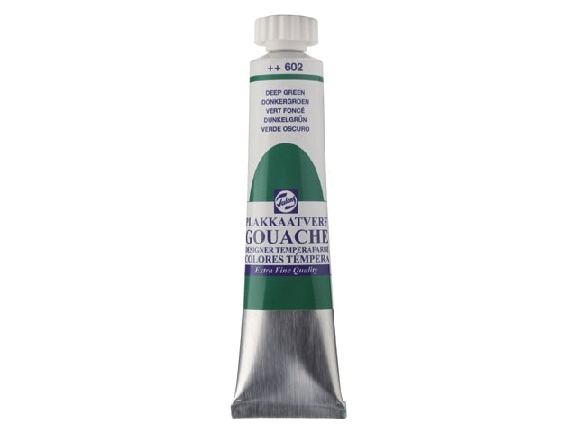 Gouache 602 DONKERGROEN 20ml Talens plakkaatverf