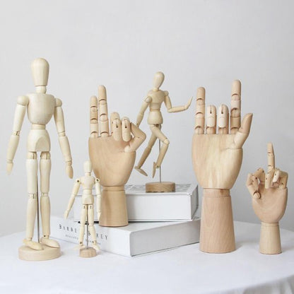 Model hand, rechts 18 cm hoog