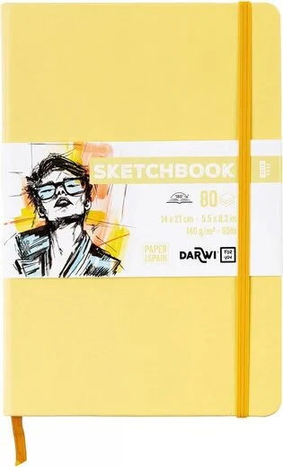 Dummie Darwi Geel A5 (15x21 cm) wit papier 80 vellen 140 gram